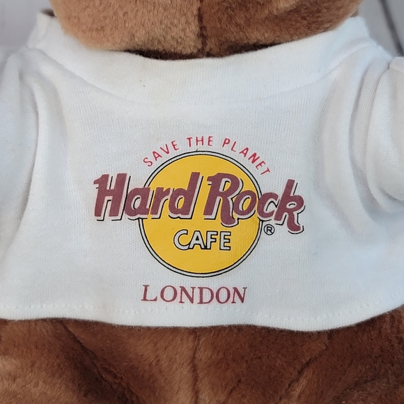 Hard Rock Cafe London Rockin' Teddy Bear Plush Vintage Collectible Retired-Rare - Picture 2 of 13